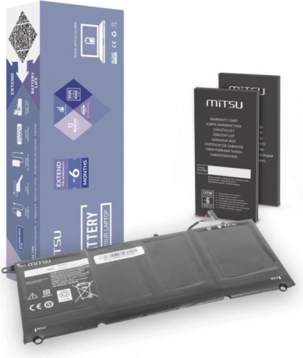 MITSU Battery for Dell XPS 13 9360 5400 mAh 46 Wh 7.6 V