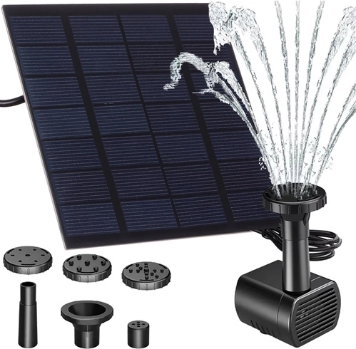 Gardlov solar fountain for a garden pond