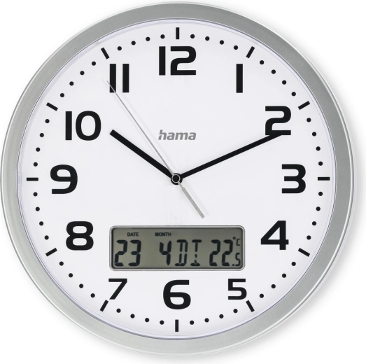 DCF Moorea Wall Clock 30 cm Silver