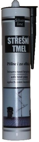 Jumta bitumena hermētiķis 310 ml DEN BRAVEN Silver Line, melns