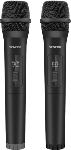 Two microphones for shared entertainment