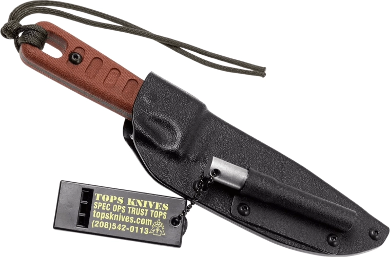 Kydex maksts ar klipsi un firesteel