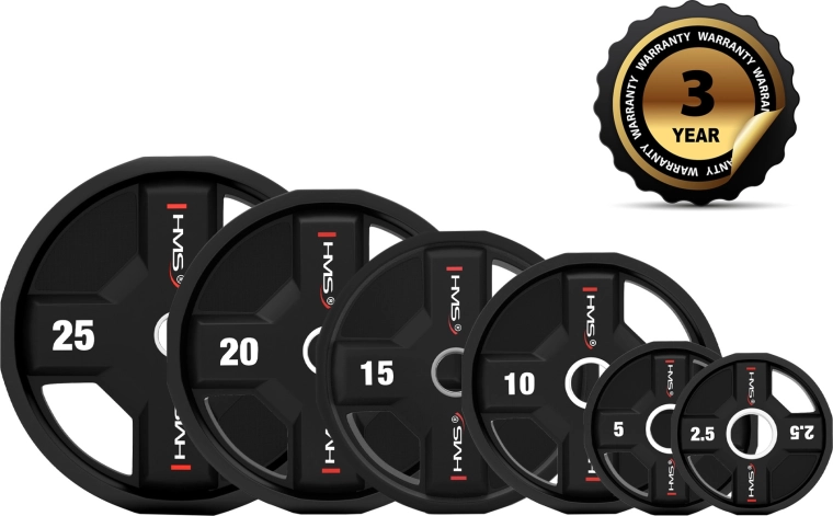 Olimpiskais poliuretāna disks 10 kg HMS