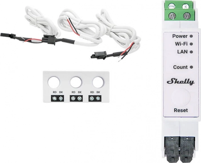 Shelly Pro 3EM Energy Consumption Meter with Wi-Fi
