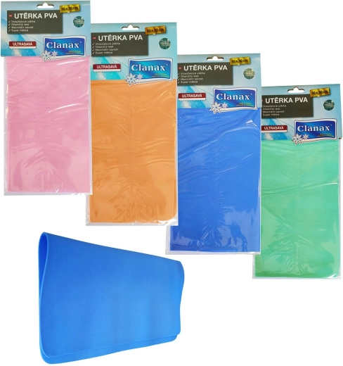 Īpaši absorbējoša PVA uzkopšanas lupatiņa 30 × 30 cm – krāsu mikss