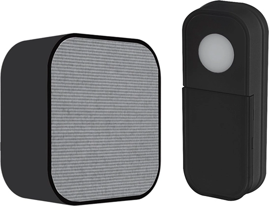 Solight wireless battery doorbell 180 m black with learning code function