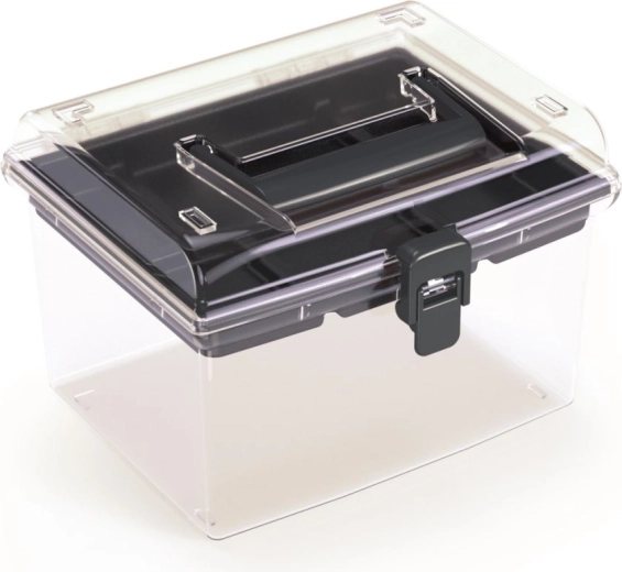 Plastmasas organizators ar caurspīdīgu vāku 195 × 174 × 135 mm NUF HIGH