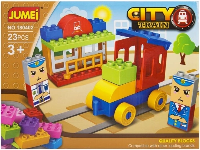 Būvkomplekts Jumei city vilcieniņš 23 detaļas 26 × 19 cm - 1 gab.