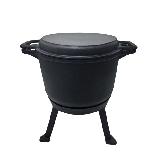 Medību čuguna katliņš 3 vienā, 8 l (katls/panna/katliņš)