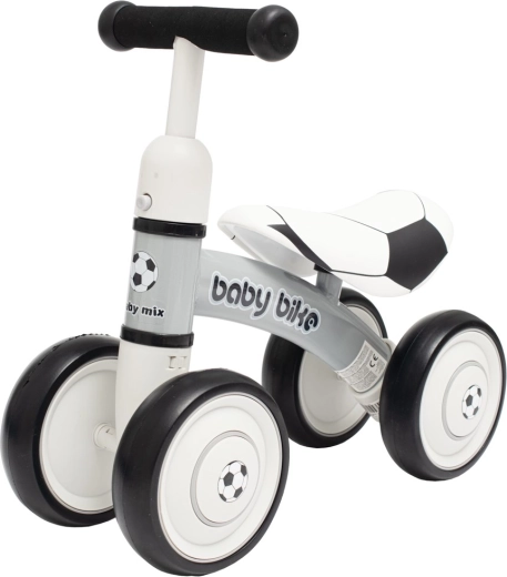 Bērnu skrejritenis Baby Mix Baby Bike futbola melnbalts