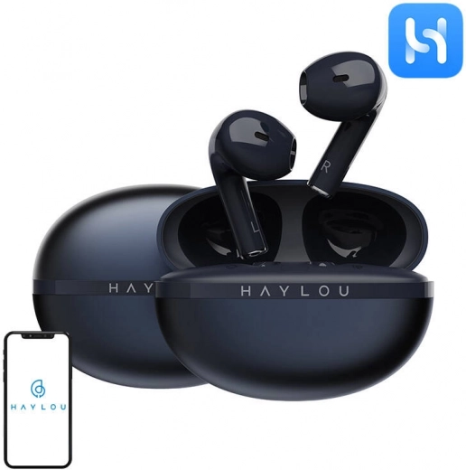 Wireless TWS Haylou X1 2023 ENC headphones blue