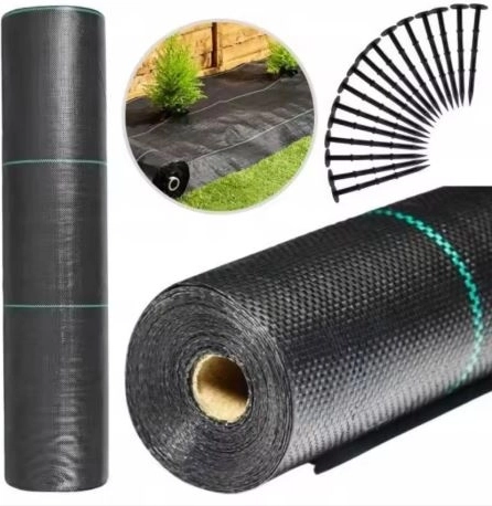 Black Agrotextile 1.1x50m UV 135g with Anchors