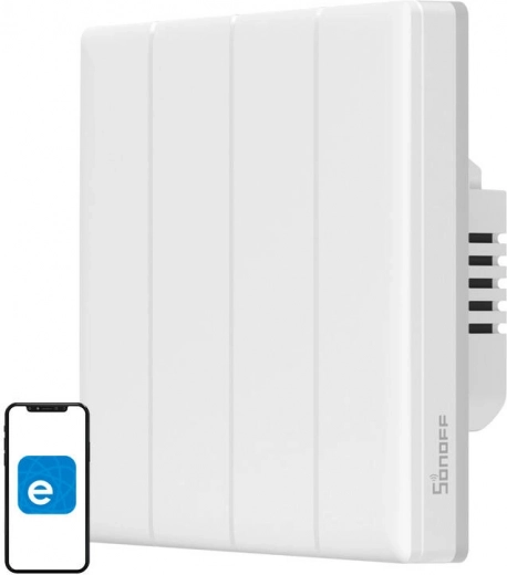 Vieds Wi‑Fi Sonoff TX T5 4C skārienjutīgais sienas slēdzis