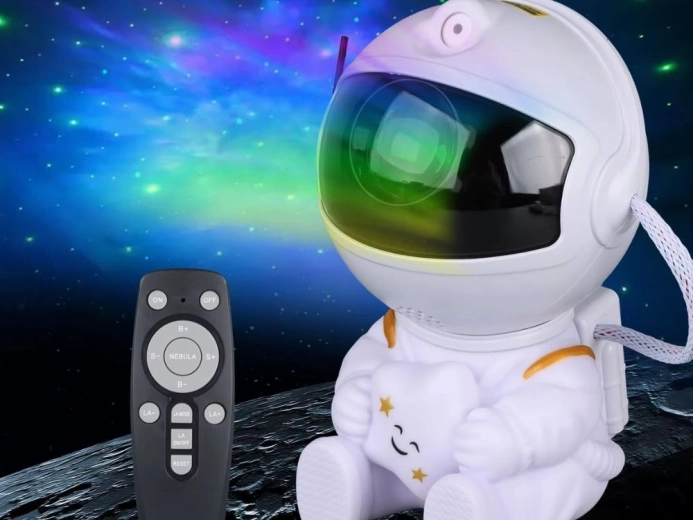 Astronauta zvaigžņotās debess projektors ar tālvadību