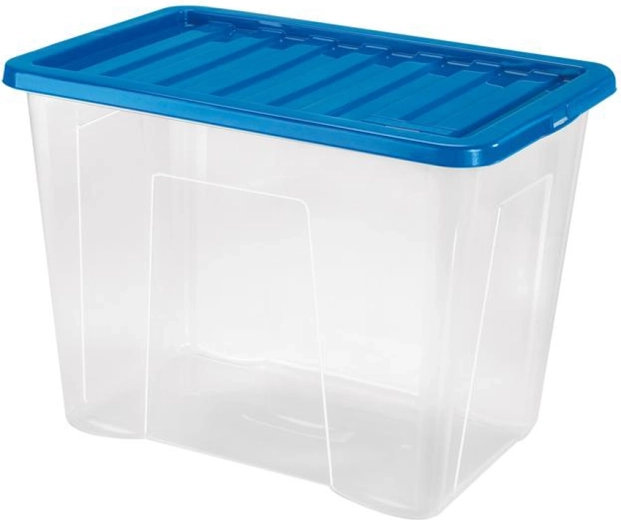 Plastmasas uzglabāšanas kaste ar vāku HEIDRUN Quasar 80 l