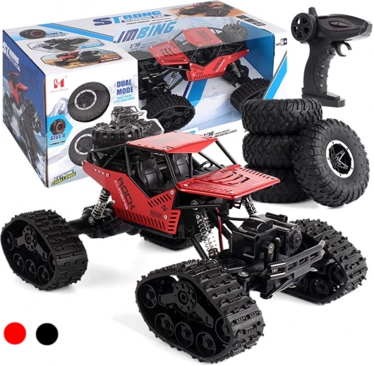 RC auto Rock Crawler 4x4 LHC012 bezceļu 2-in-1 – Sarkana