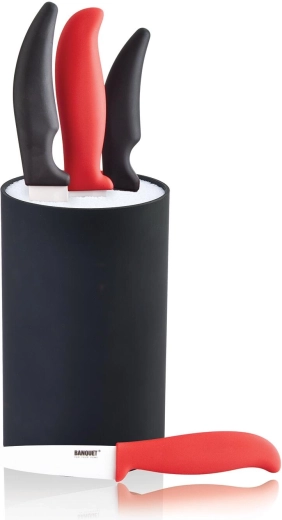 Nažu statīvs CULINARIA Black ar izņemamu ieliktni ar sariem, 18 cm
