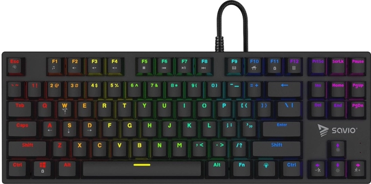 Mechanical gaming keyboard RGB Savio Tempest X2 with Outemu Brown switches