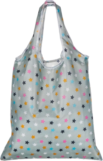 Folding shopping bag with star pattern 59 × 37 cm