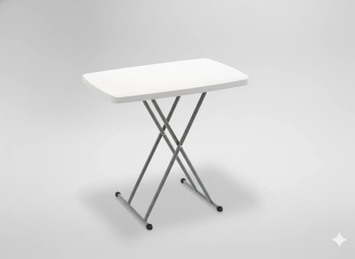 Saliekams tūrisma un banketu galds ar regulējamu augstumu 76,5 × 49,5 cm