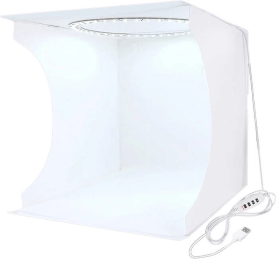 Bezēnu foto telts PULUZ 30 cm ar LED apgaismojumu