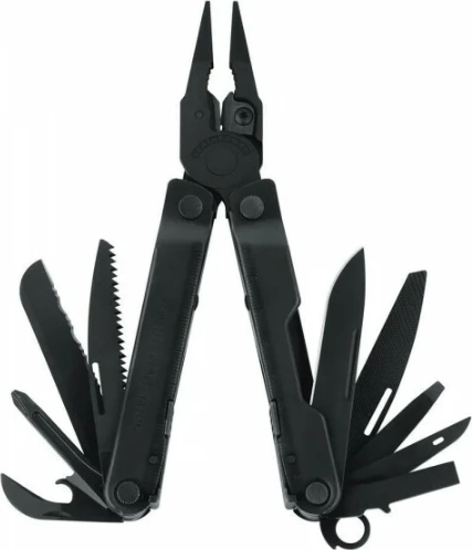 Leatherman Rebar Black multifunction tool with 17 functions