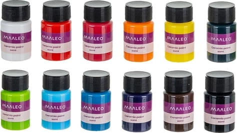 12 vivid colors for glass and ceramics