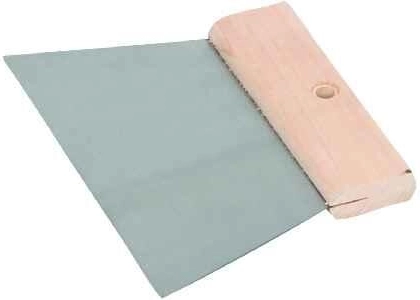 Steel straight trowel 250 mm with wooden handle