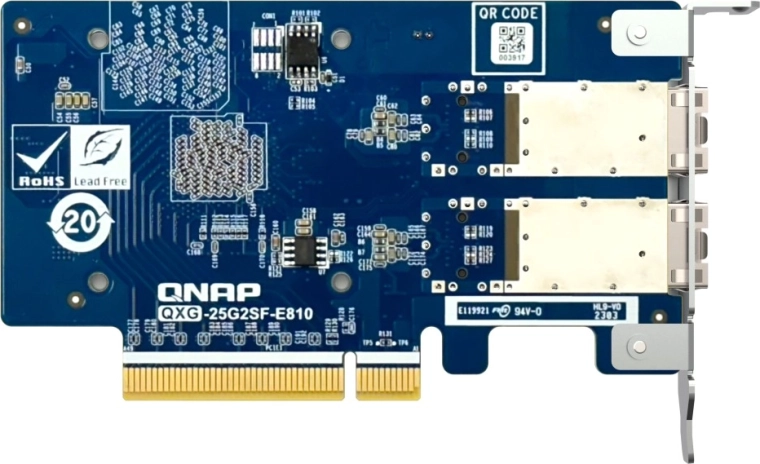 Two 25GbE SFP28 ports for maximum throughput