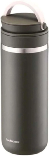 Stainless steel thermos with handle LocknLock Metro Two-Away 475 ml khaki