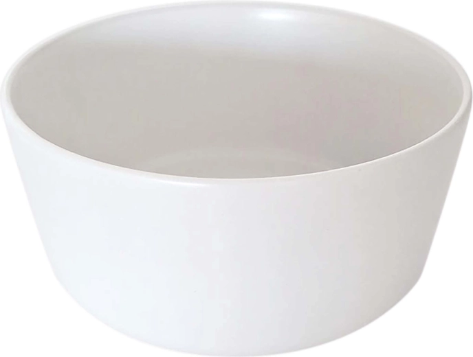 Zupas bļoda 15 cm matēti balta Kitchisimo