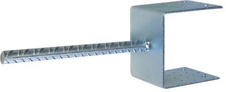Post base for ground 120 × 100 mm, galvanized
