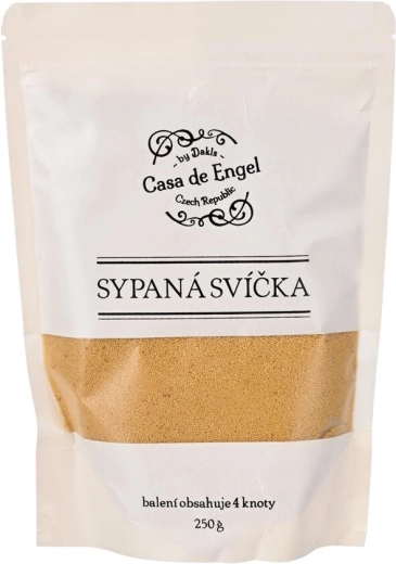 Vasks beramām svecēm bēšā krāsā ar 4 daktiem 250 g