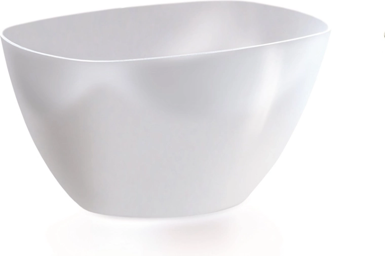 Plastmasas trauks orhidejām Coubi Orchid 19,8 cm balts