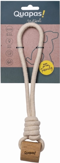 Quapas! lasso dog toy from coffee wood for tugging