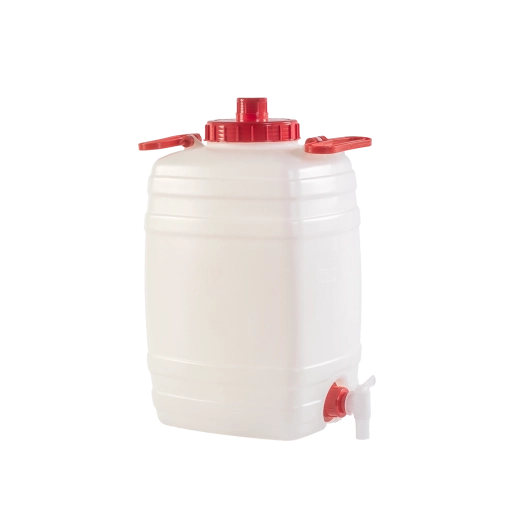 Plastic barrel 20 l with screw cap, handle and vent
