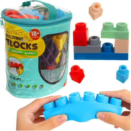 ISO TRADE soft sensory rubber blocks 30 pcs in a case