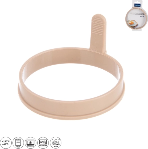 Silikona veidošanas gredzens pankūkām un ceptām olām 9,5 cm, bēšs