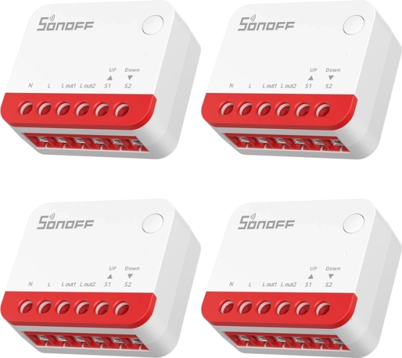 Viedais Zigbee ruļļu slēdzis SONOFF Mini-ZBRBS (komplekts 4 gab.)