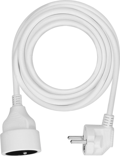Solight extension power supply with coupler, 1 socket, 5 m, white - 1 piece