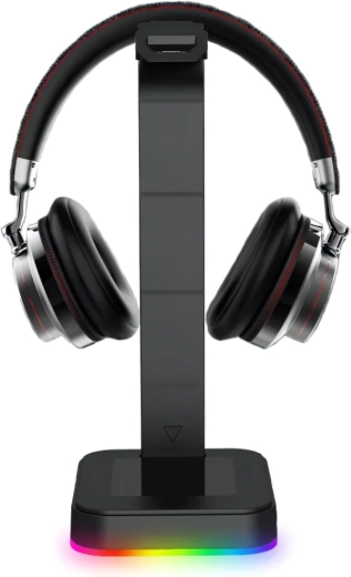 Renew Force Z9 Headphone Stand with RGB Backlighting and USB Ports