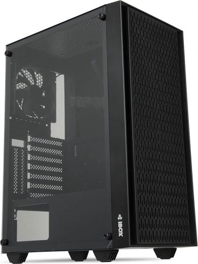Datora korpuss iBOX CETUS 903 ar rūdītu stiklu un LED ventilatoriem