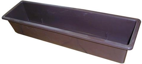 Plastmasas puķu kaste 60 cm, brūna