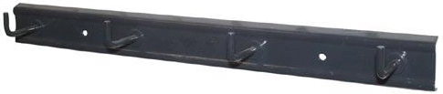 Wooden key rack with 4 hooks, lacquered, set of 2