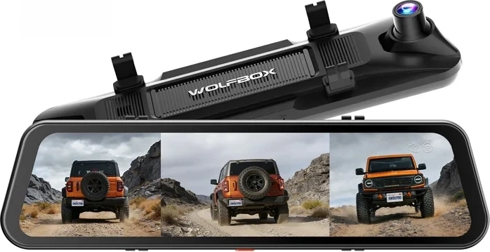 WOLFBOX G900TriPro videoreģistrators ar trim kamerām, 4K un 2,5K