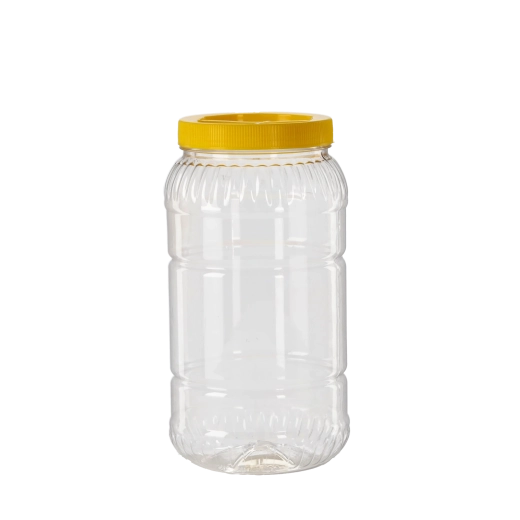 Caurspīdīgs plastmasas krūka 3 l ar vāku