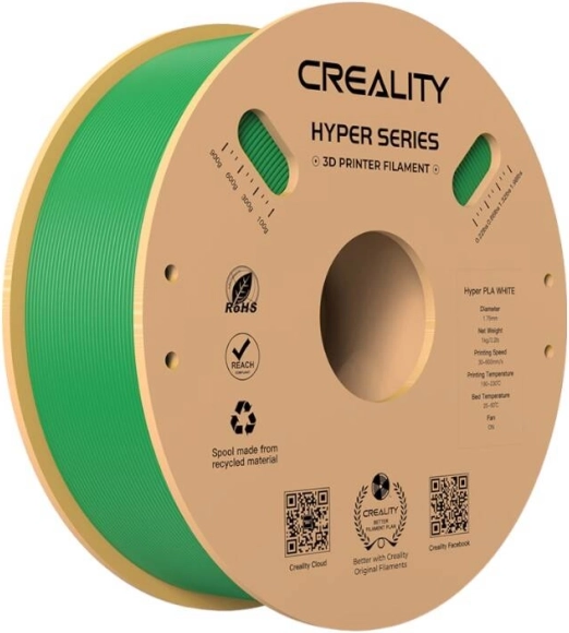 CREALITY Hyper PLA zaļš filaments 1,75 mm, 1 kg