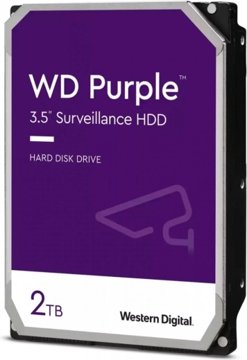 WD Purple 2TB Hard Drive for Surveillance