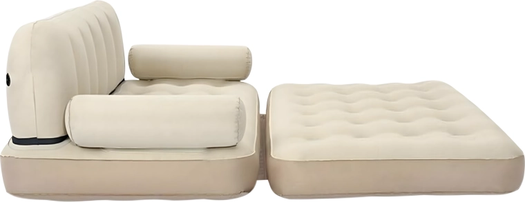 Ērts saliekamais dīvāns un pilnvērtīga gulta