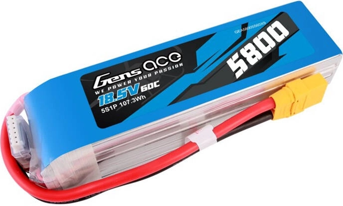 LiPo akumulators Gens Ace 5800 mAh 18,5 V ar XT90 konektoru